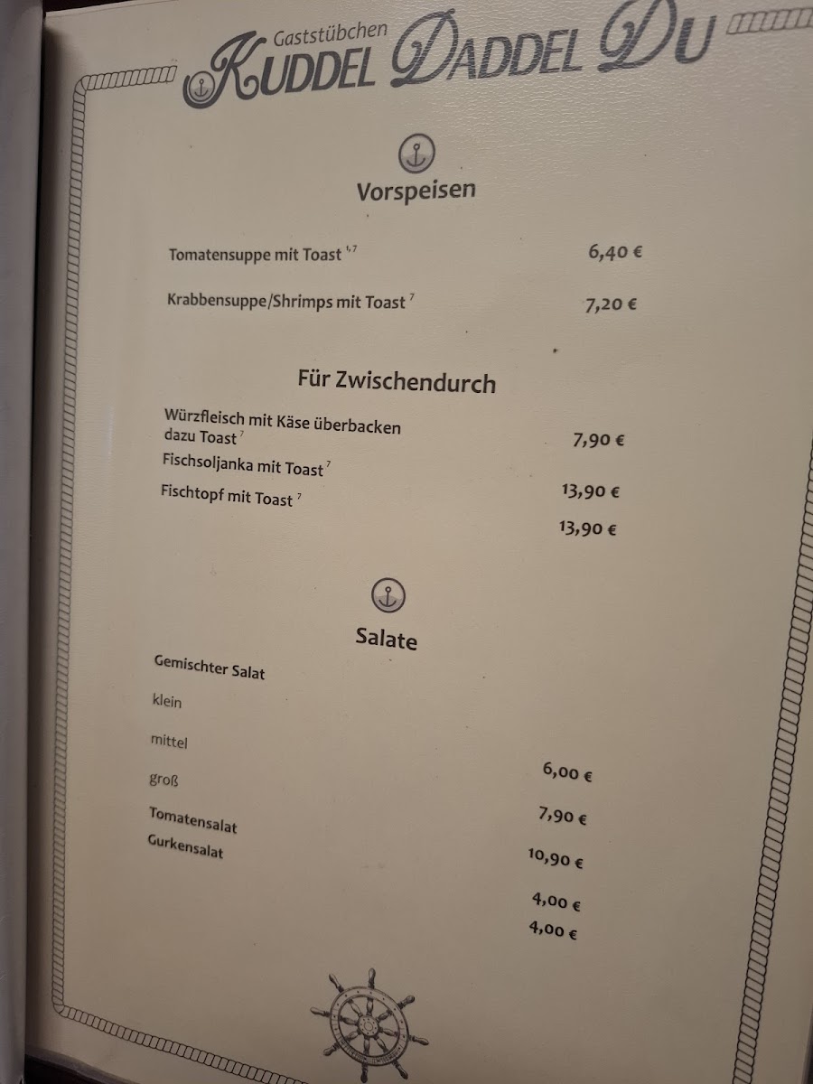 Menu Gaststubchen Kuddel-Daddel-Du-9